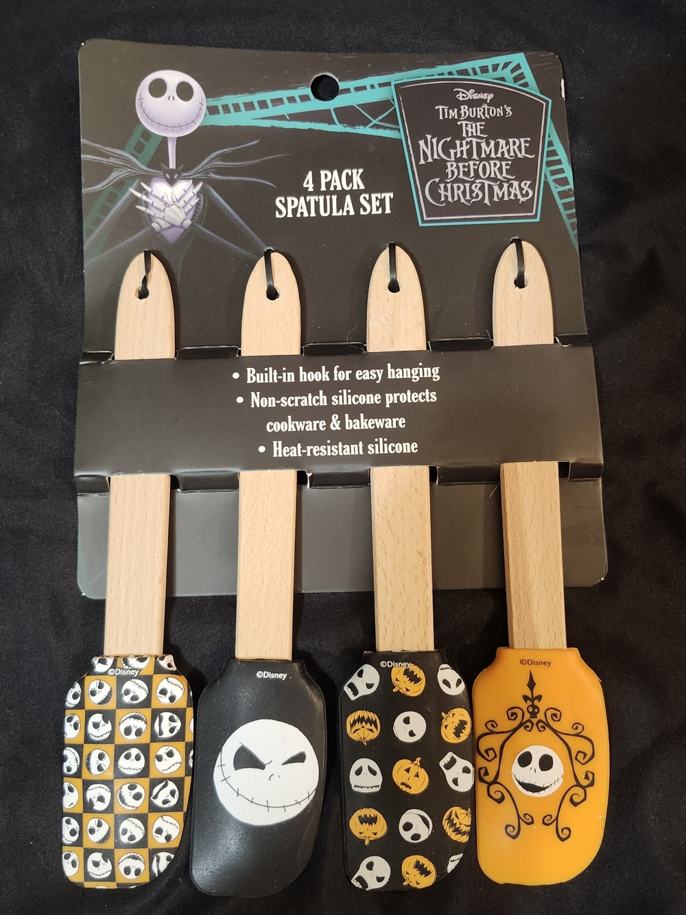Disney Tim Burton's The Nightmare Before Christmas 4 Pack Spatula Set The